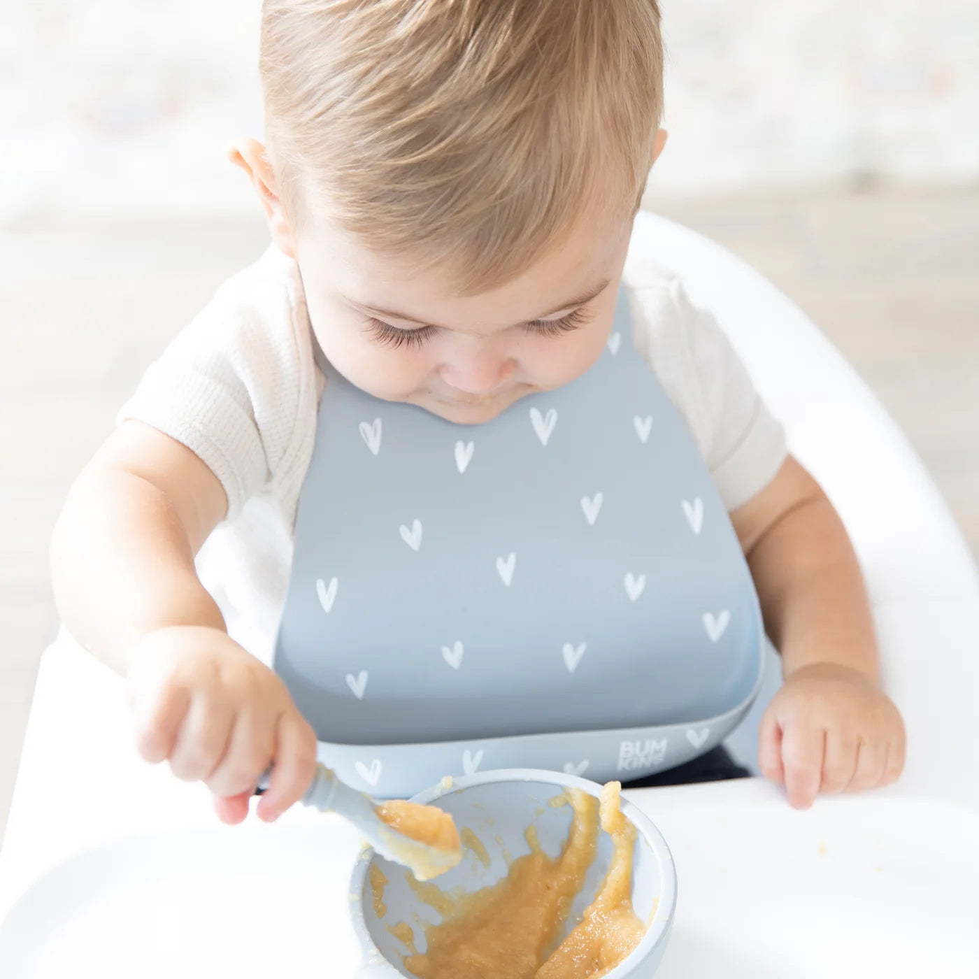 Silicone Bib - Hearts