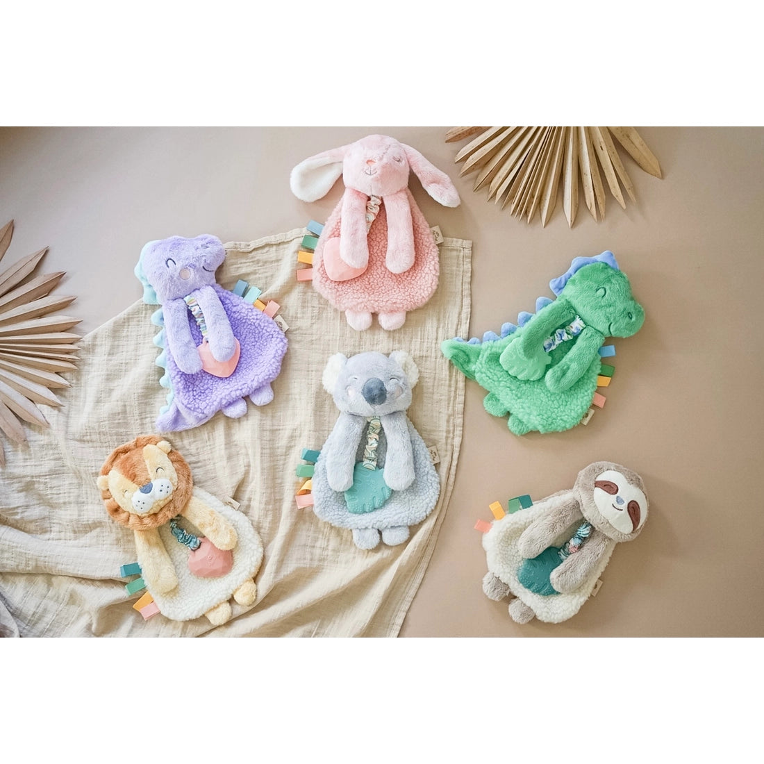 Baby Lovey - Plush Bunny with Silicone Teether Toy