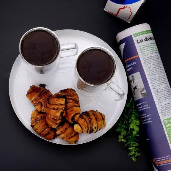 Tasse en verre - Double Double 375ml Lot de 2