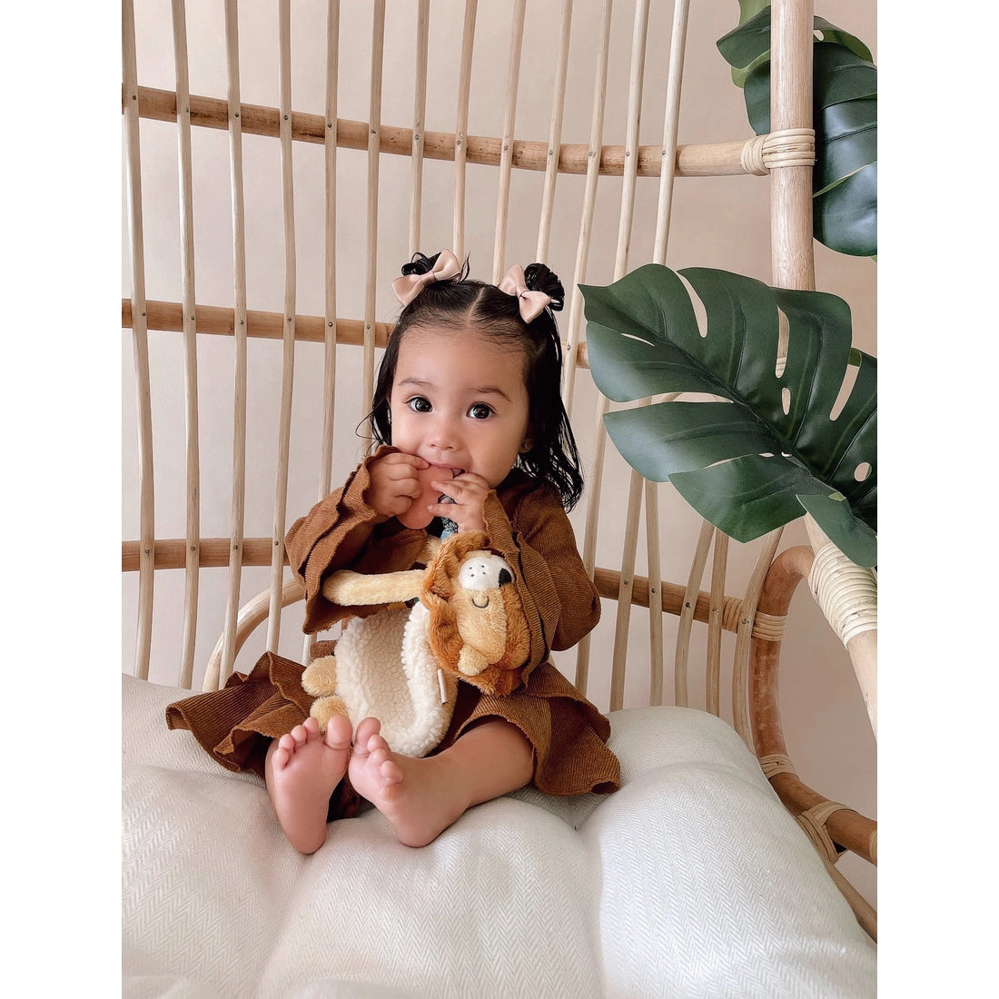 Baby Lovey - Plush Lion with Silicone Teether Toy