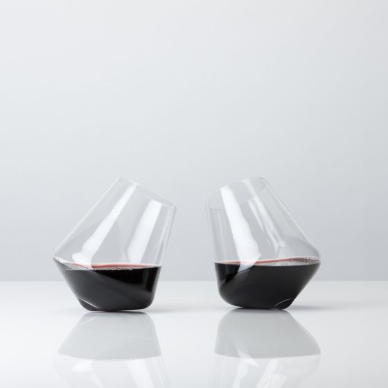 Rolling Crystal Wine Glasses by Viski