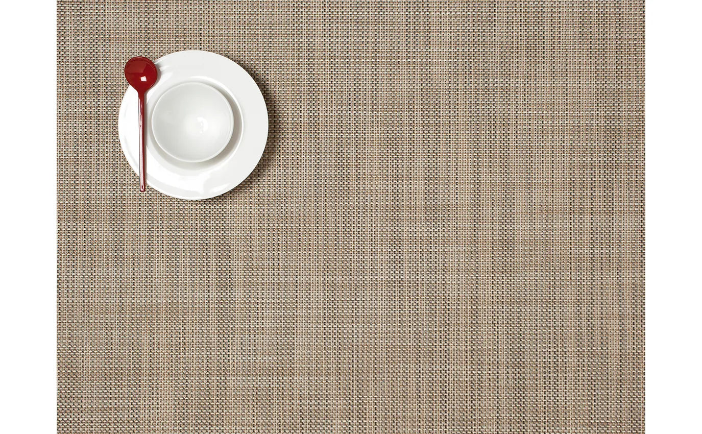 Chilewich Placemat - Rectangle Mini Basketweave - Linen