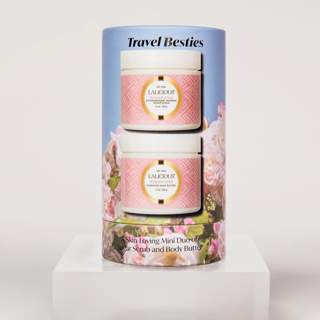 Lalicious- Travel Besties Mini Duo Sugar Kiss (2oz sugar scrub & Body Butter)