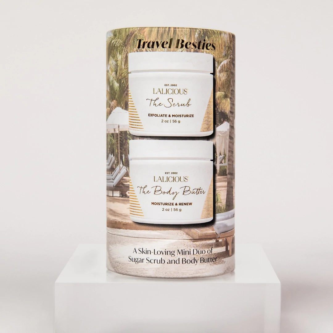 Lalicious - Travel Besties Mini Duo - The Collection (Gommage au sucre 2oz & Beurre Corporel)