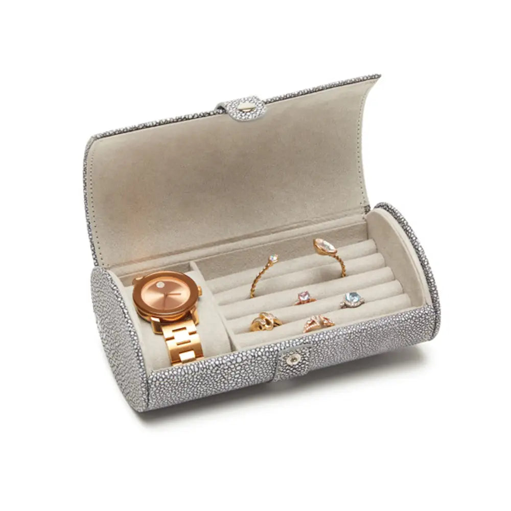 Organisateur de montres/bijoux de voyage (gris)