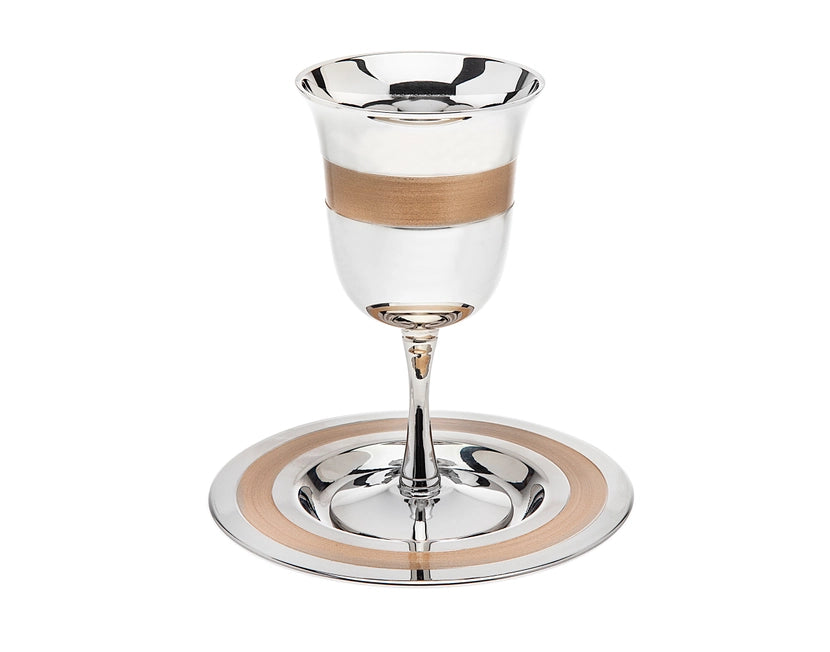 Gold Stripe Kiddush Cup