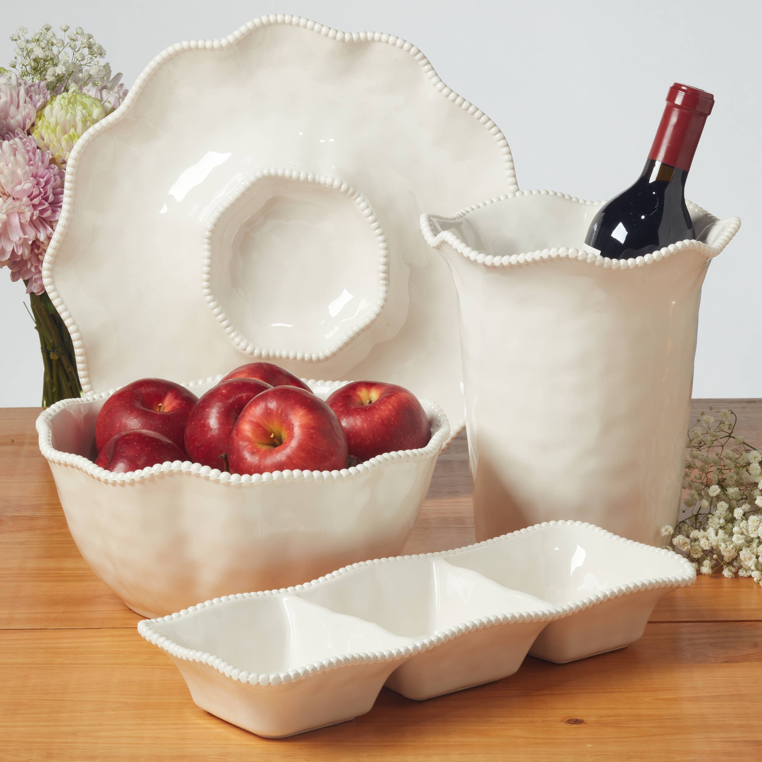 Perlette Cream - Melamine Wine Cooler