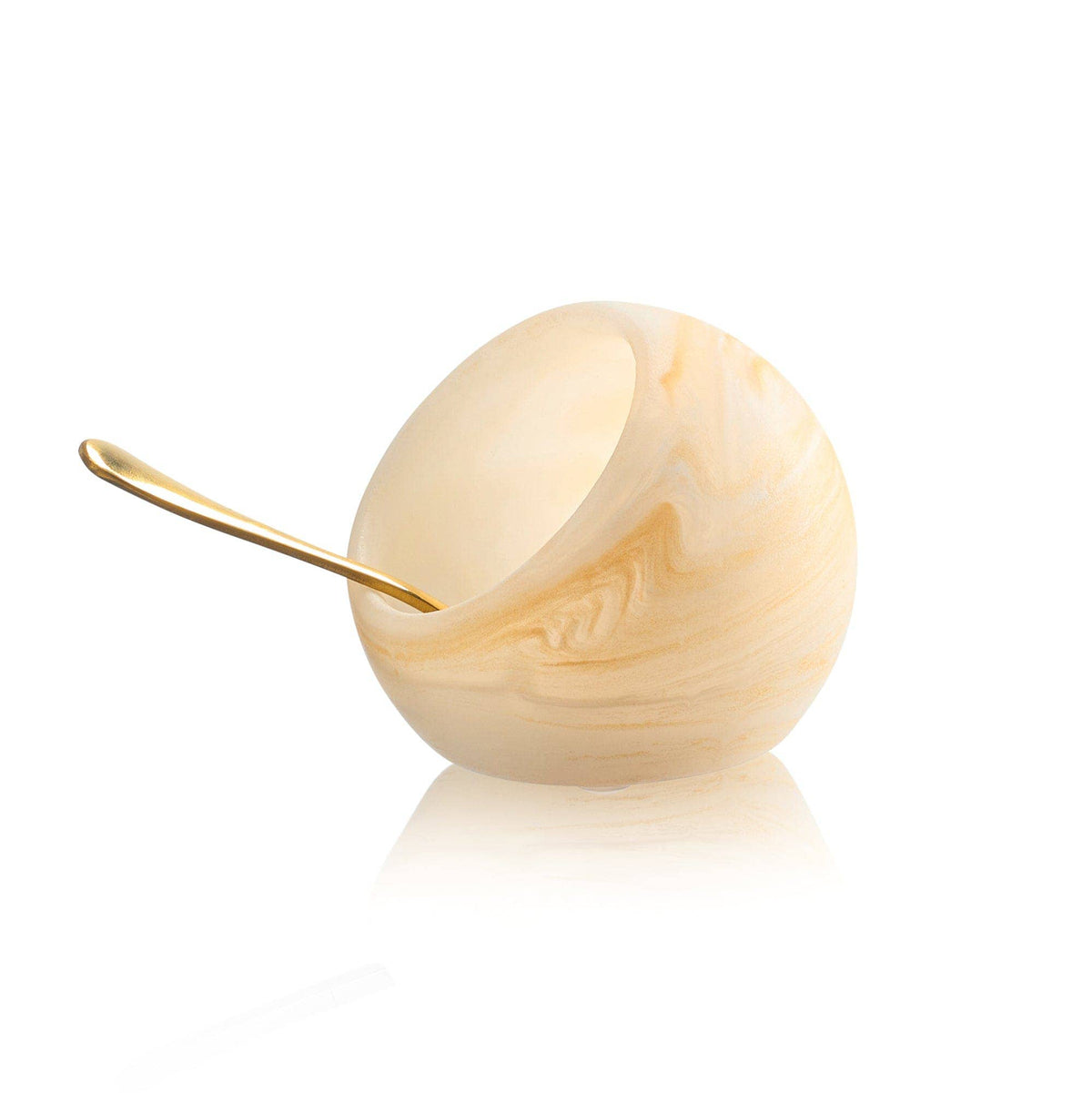 Resin Salt Cellar - amber