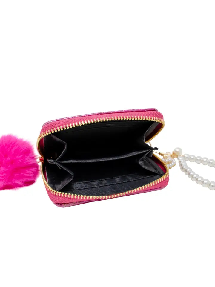 Sparkle Pearl Strap Wallet