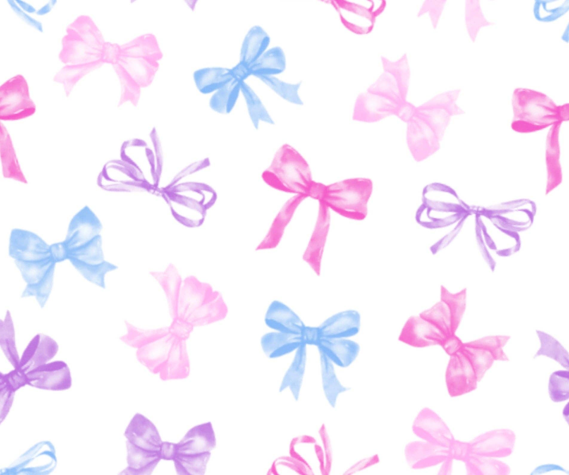 Baby Zipper Footie - Tossed Bow