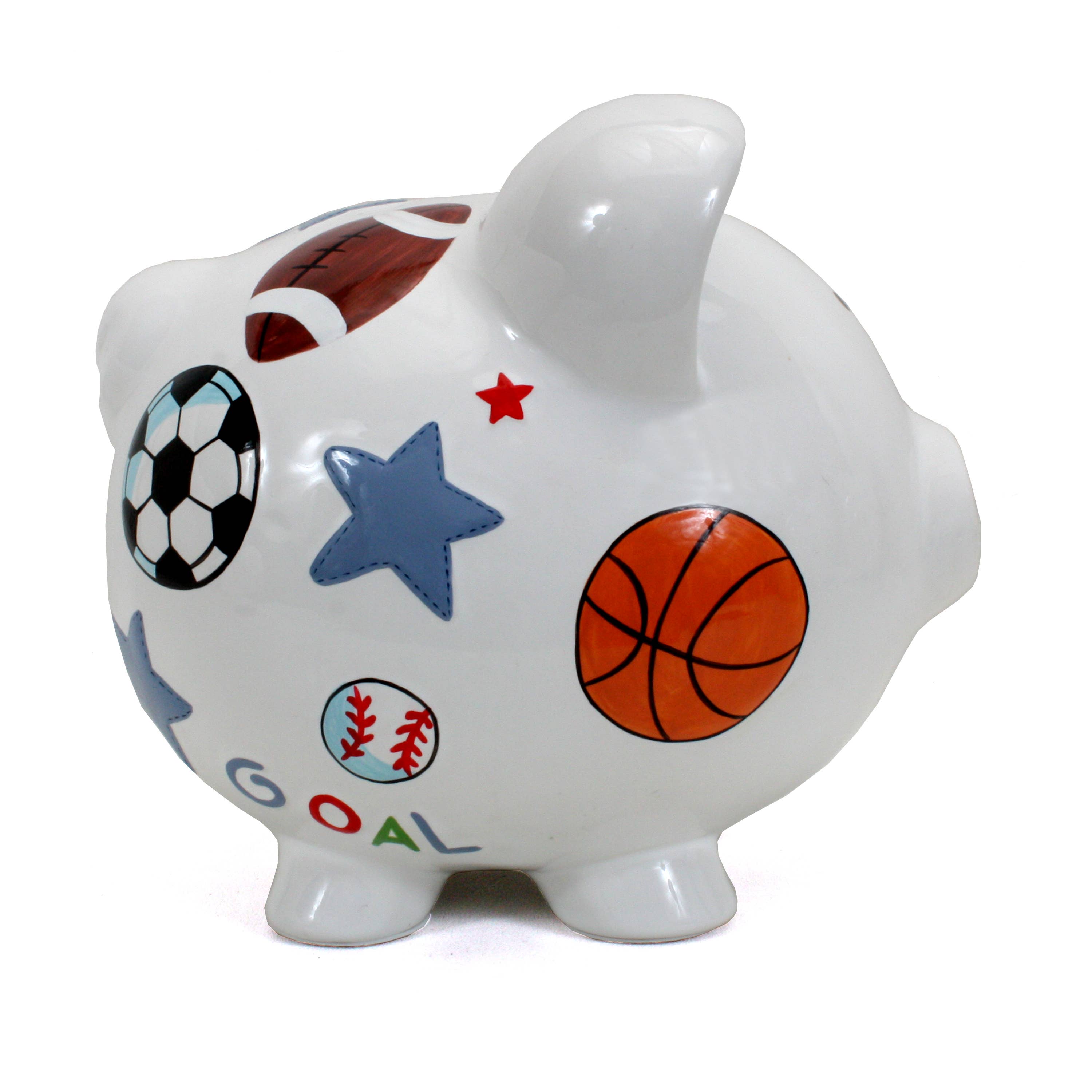 Personalized Sports Pig Bank