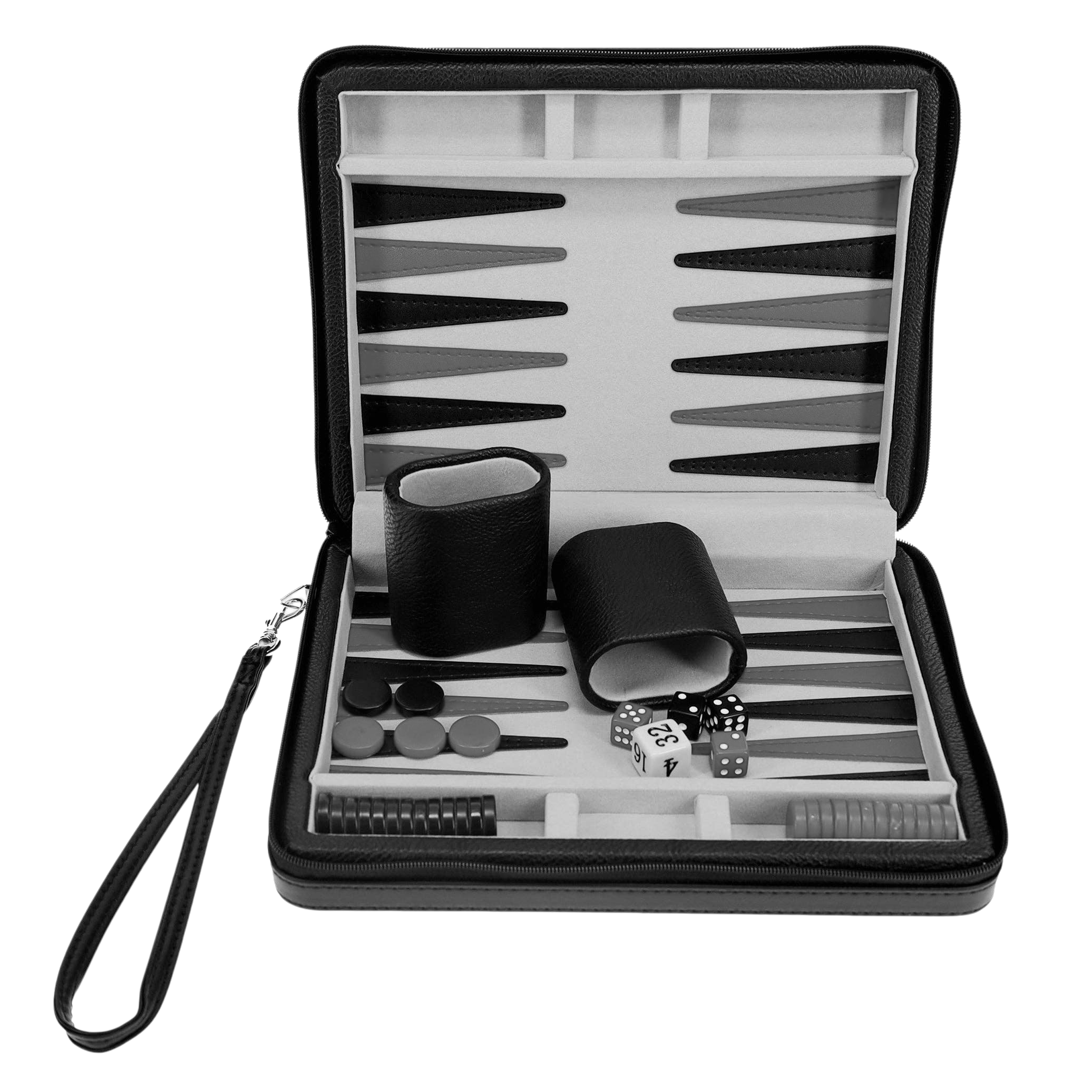 Magnetic Leatherette Backgammon Set