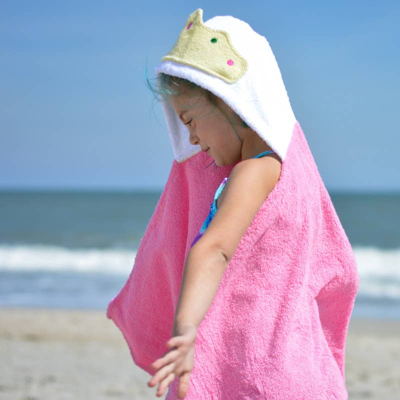 Personalized Pink Princess hooded towel
