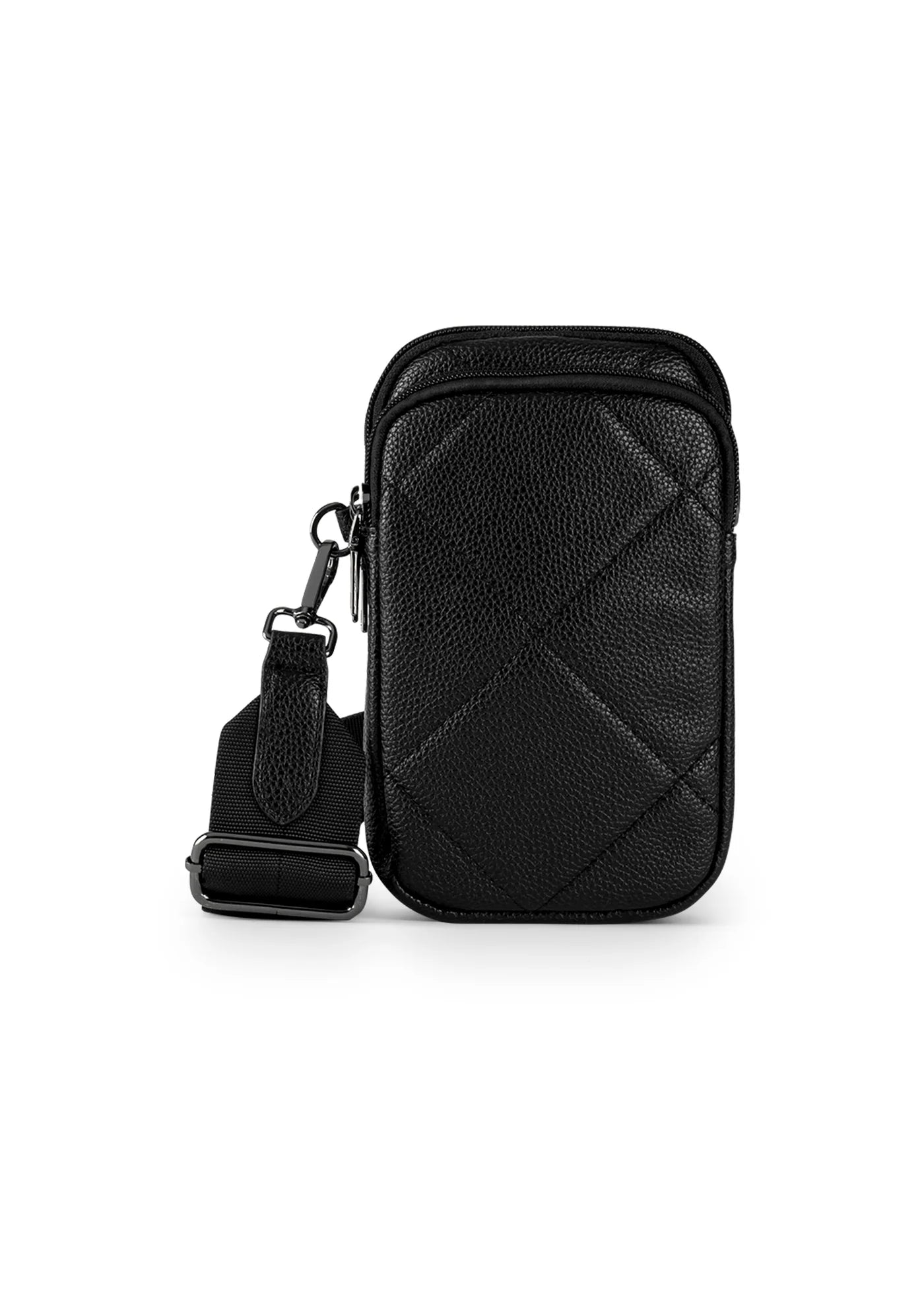 Vegan leather Pebbled Cargo Phone Crossbody