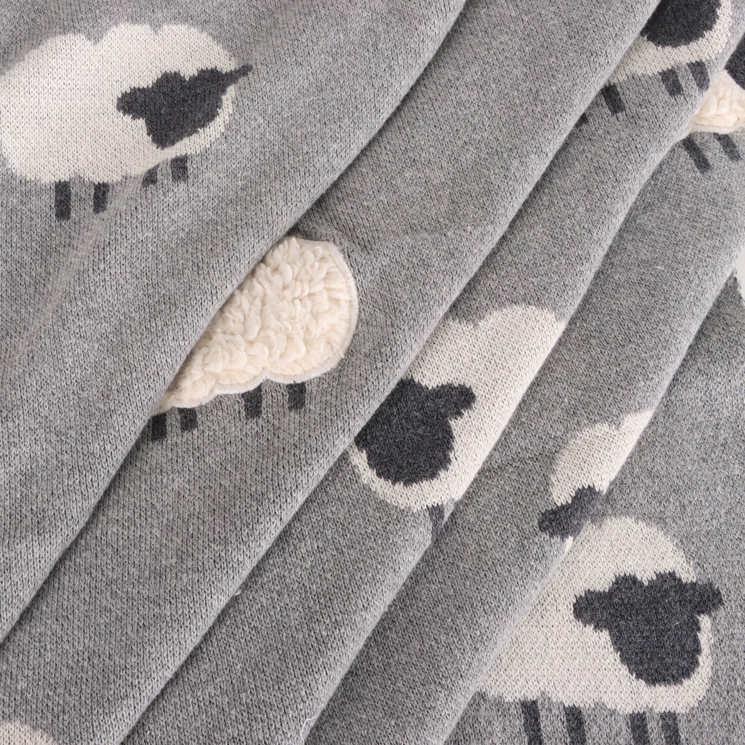 Personalized Wooly Sheep 3D Organic Cotton Baby Blanket