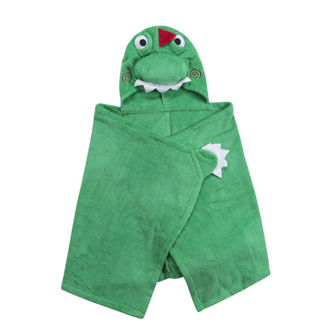 Personalized Kids Plush Terry Hooded Bath Towel - Dinosaur