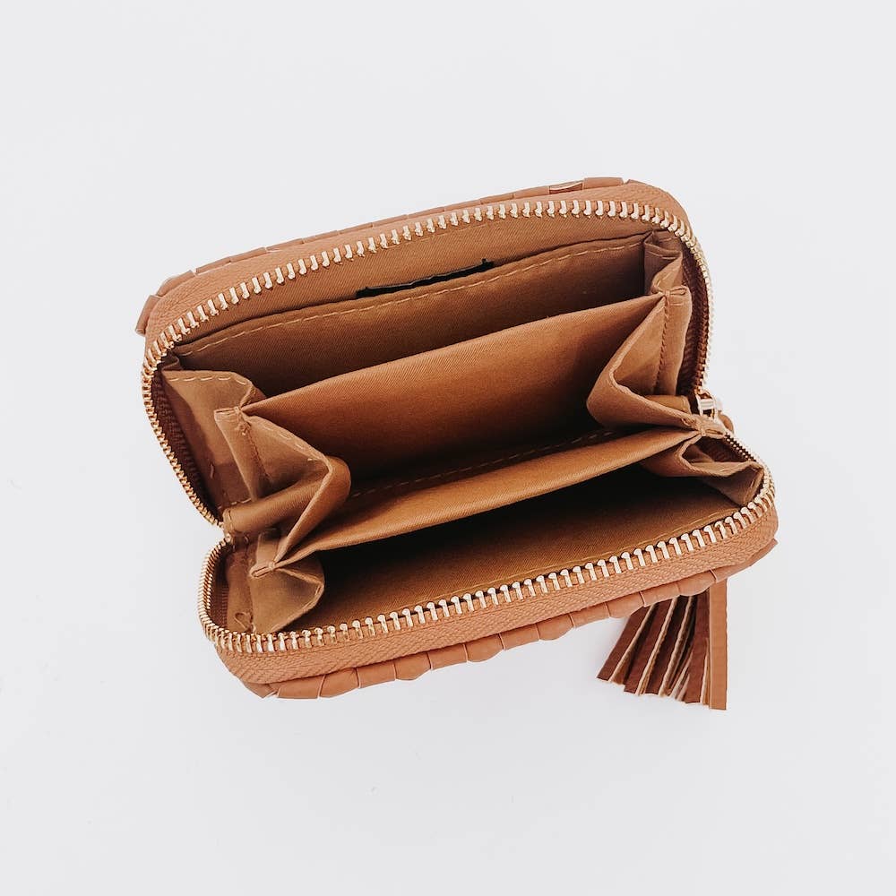 Woven Wallet - brown