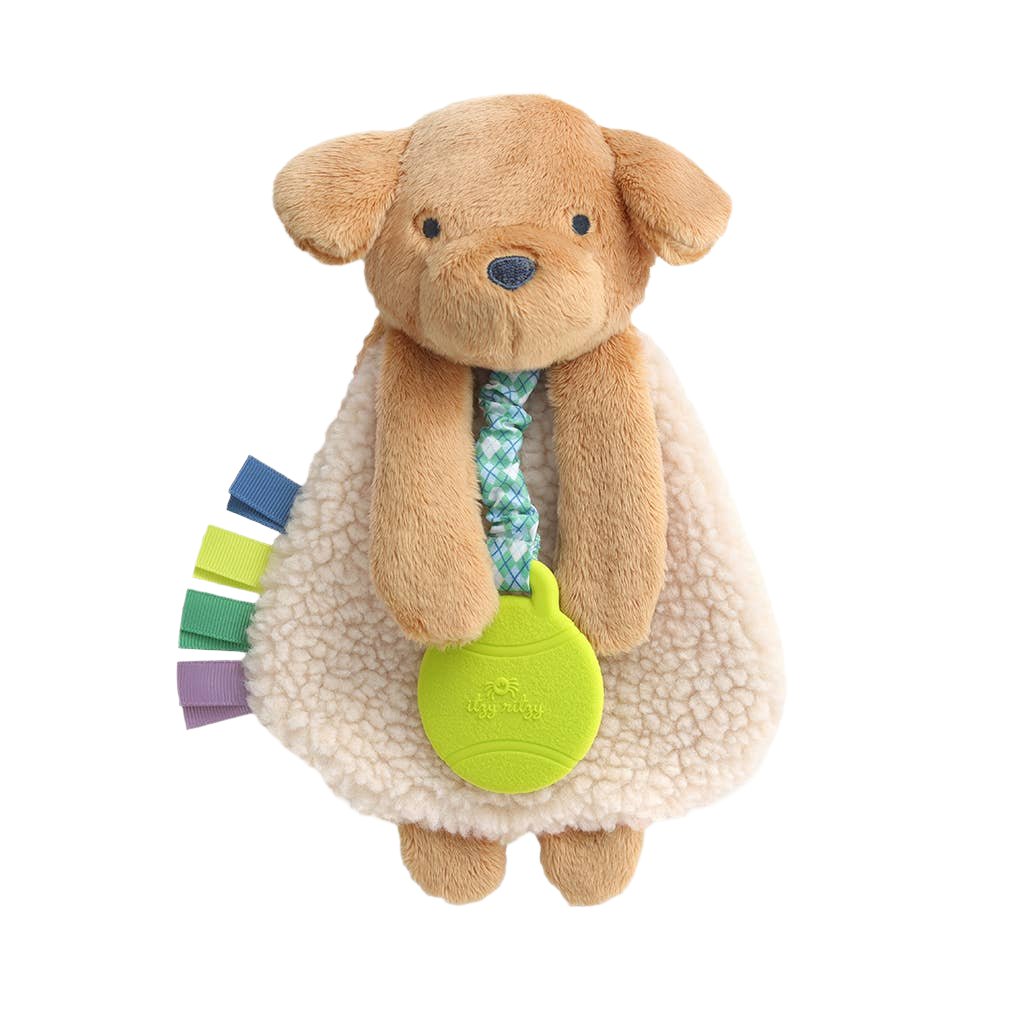 Baby Lovey - Plush Puppy with Silicone Teether Toy