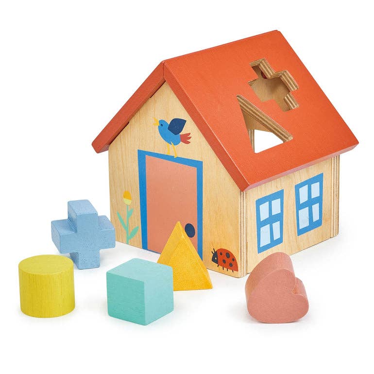 Wooden Shape Sorter House