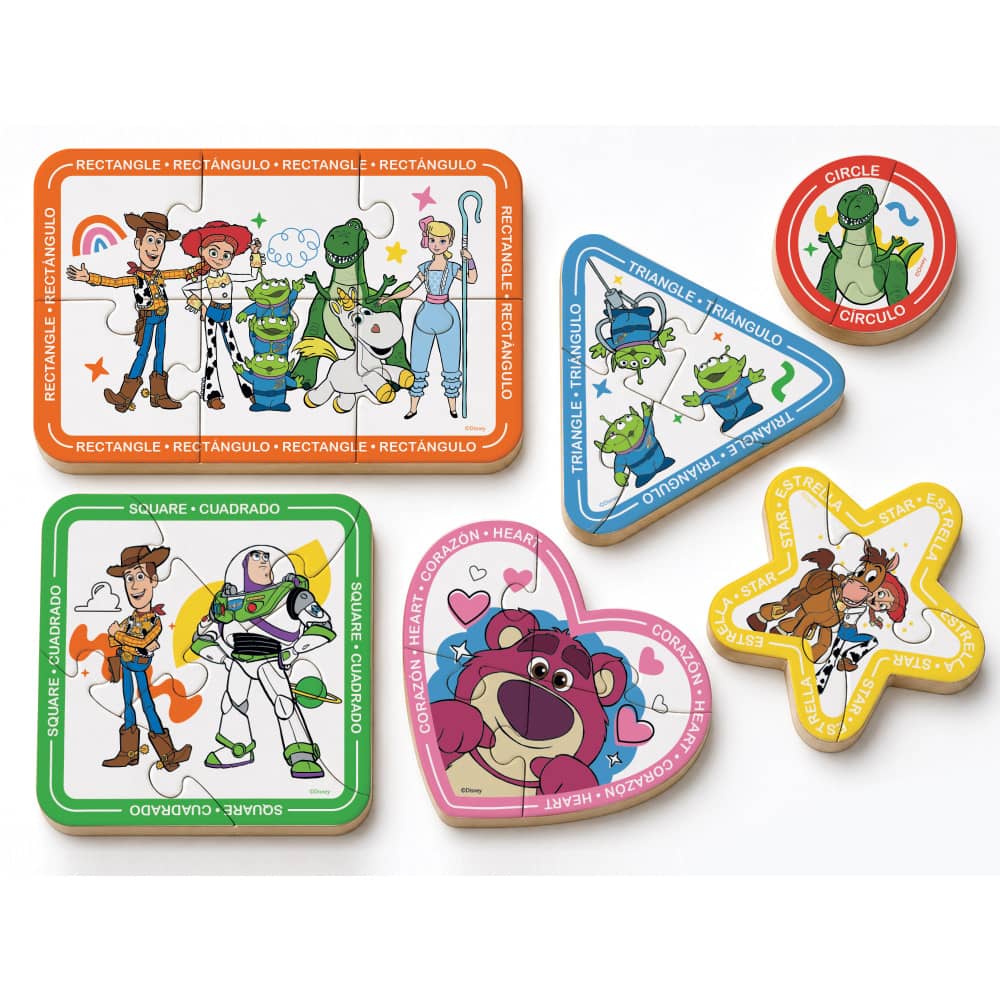 Disney - Toy Story 6-Pack Wood Shaped Puzzles