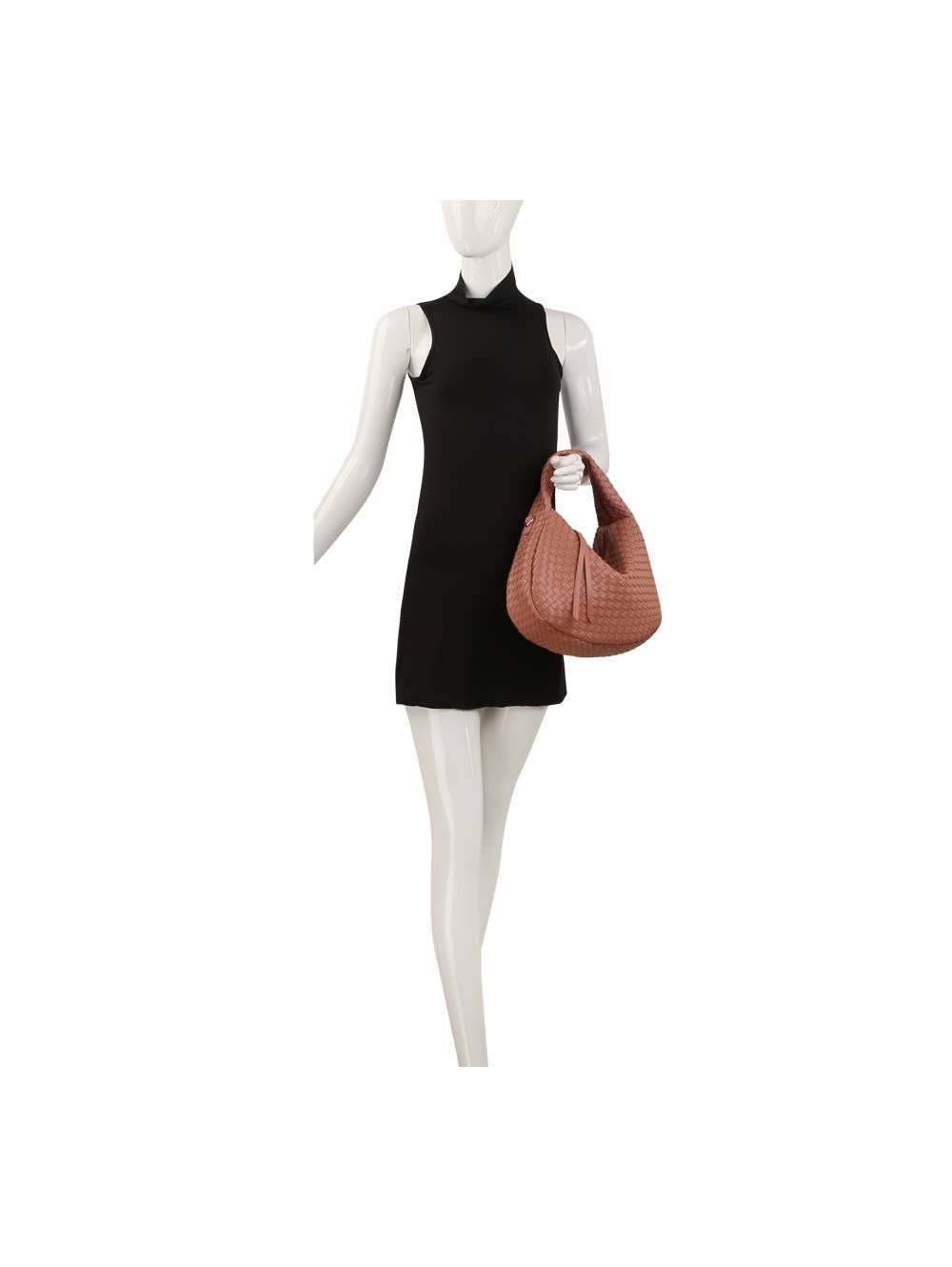 Woven Hobo Shoulder bag - camel