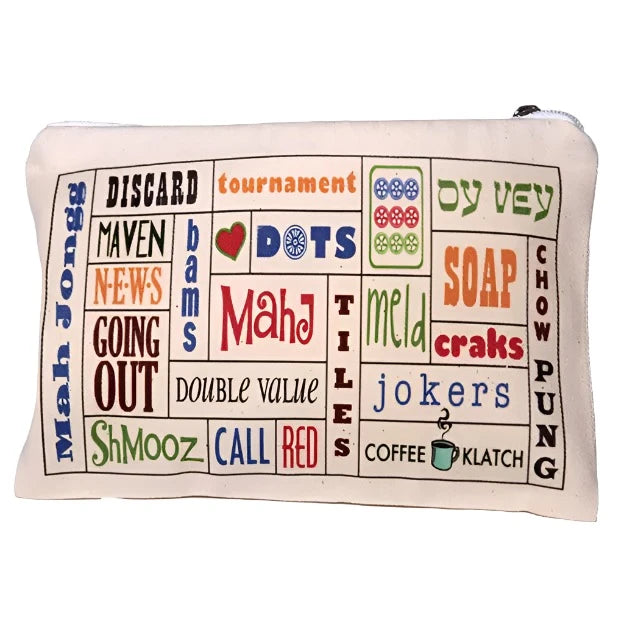 Mah Jongg Words Pouch