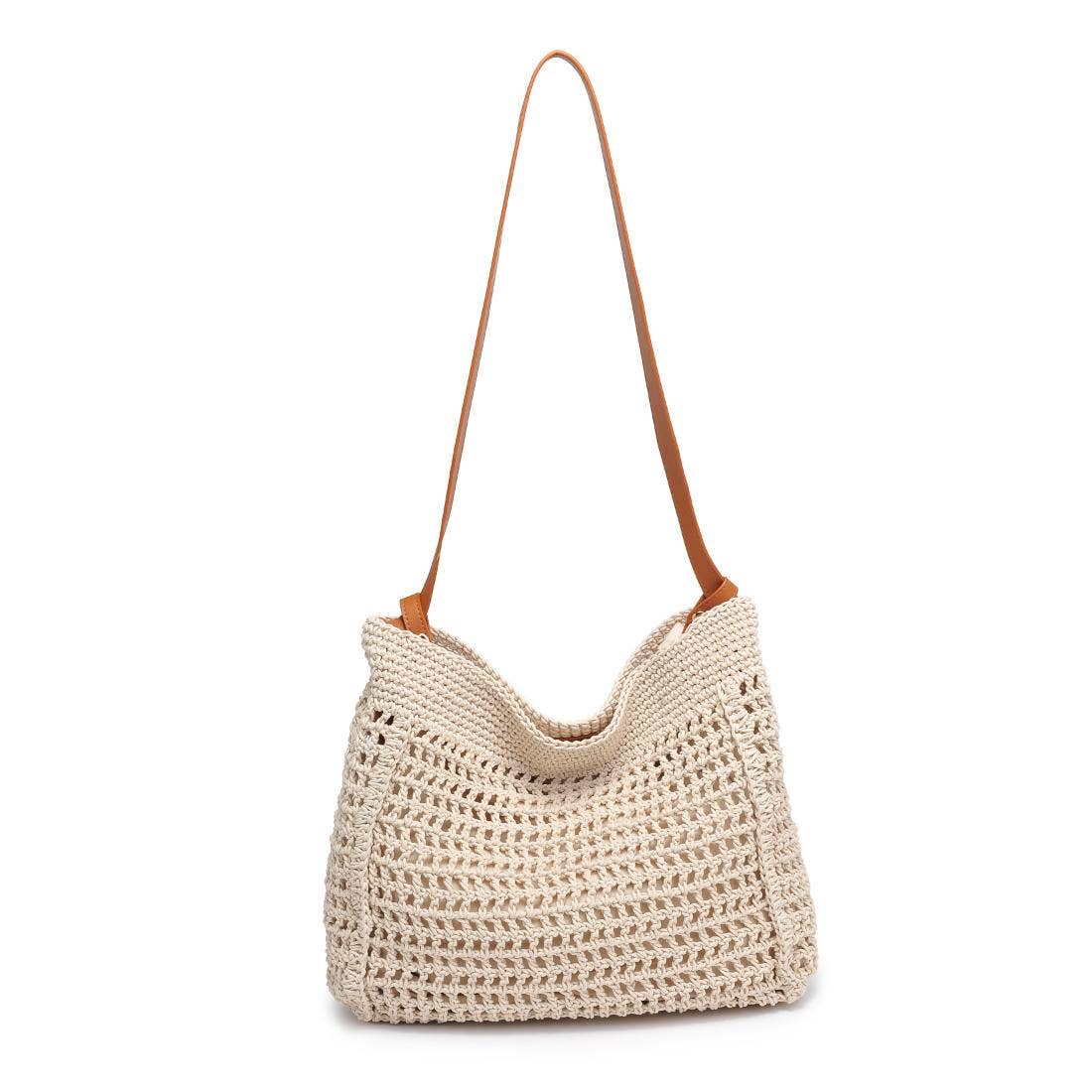 Woven vegan leather Shoulder Bag