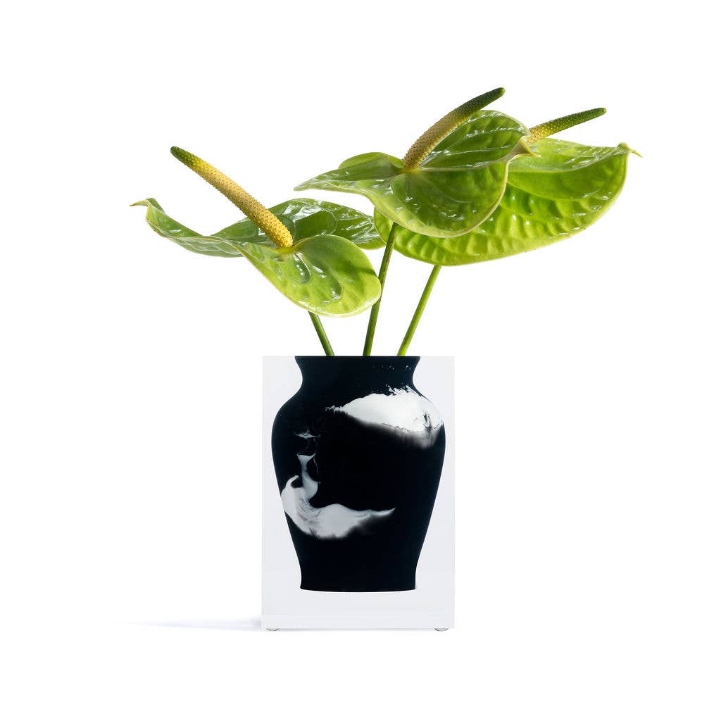 Henry Bud Vase | Black Marble