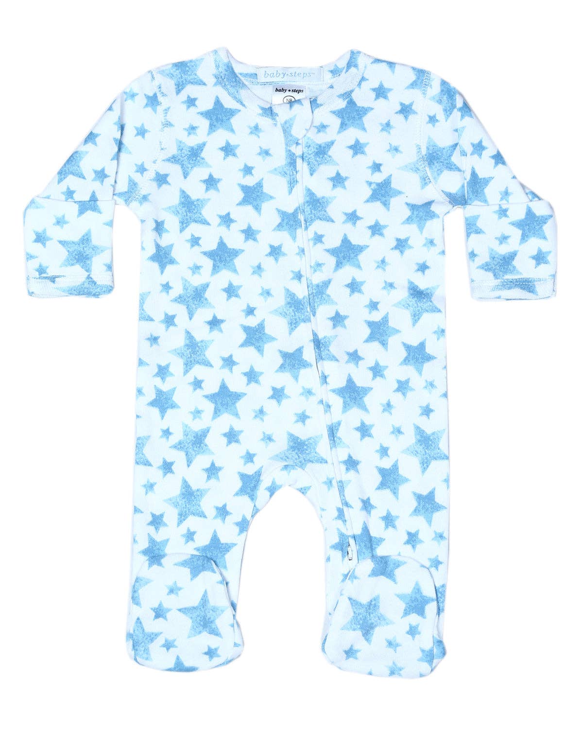BLUE Soft Stars Footie
