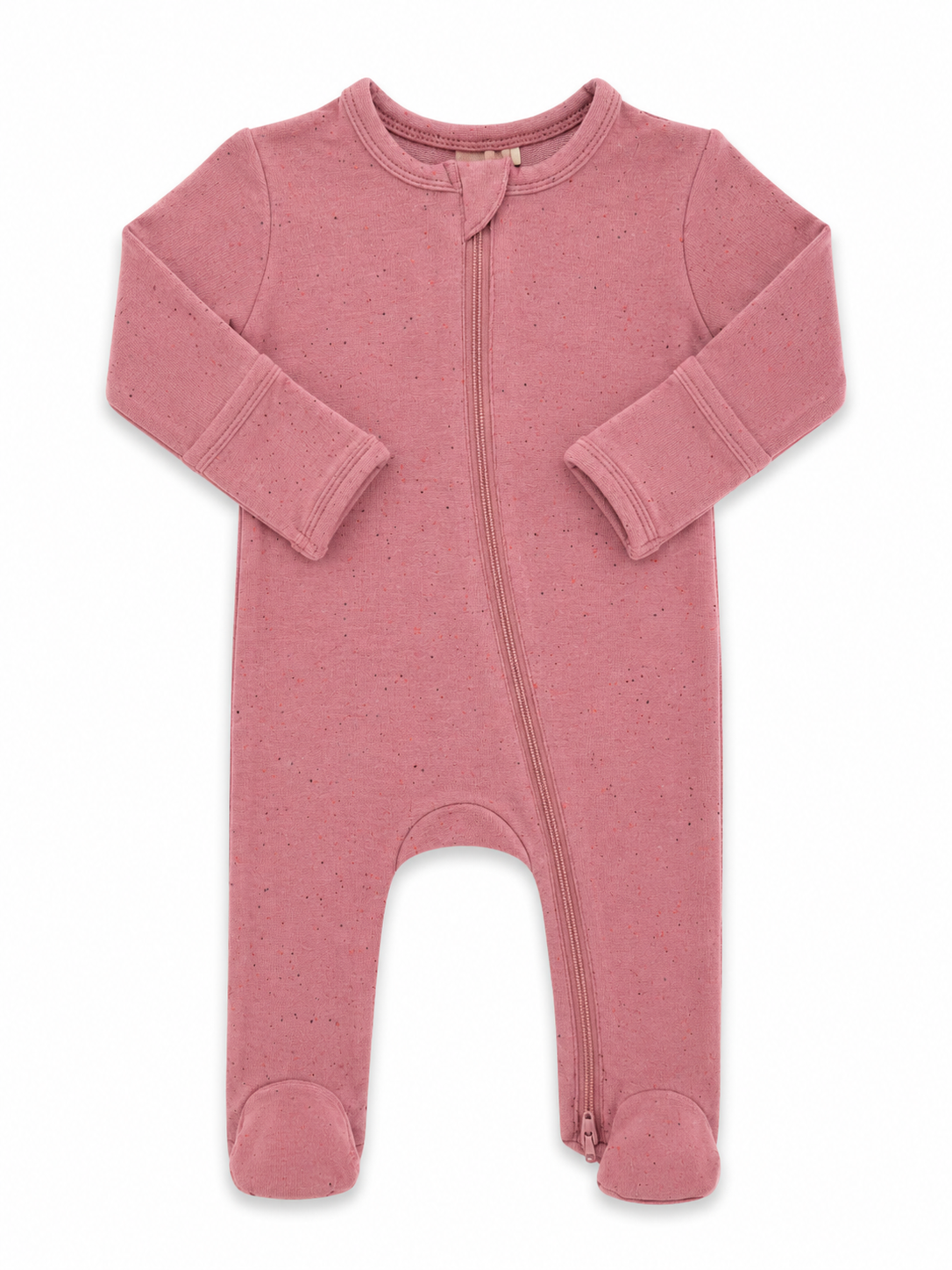 Mauve Speckle / 2-Way Zip Footie