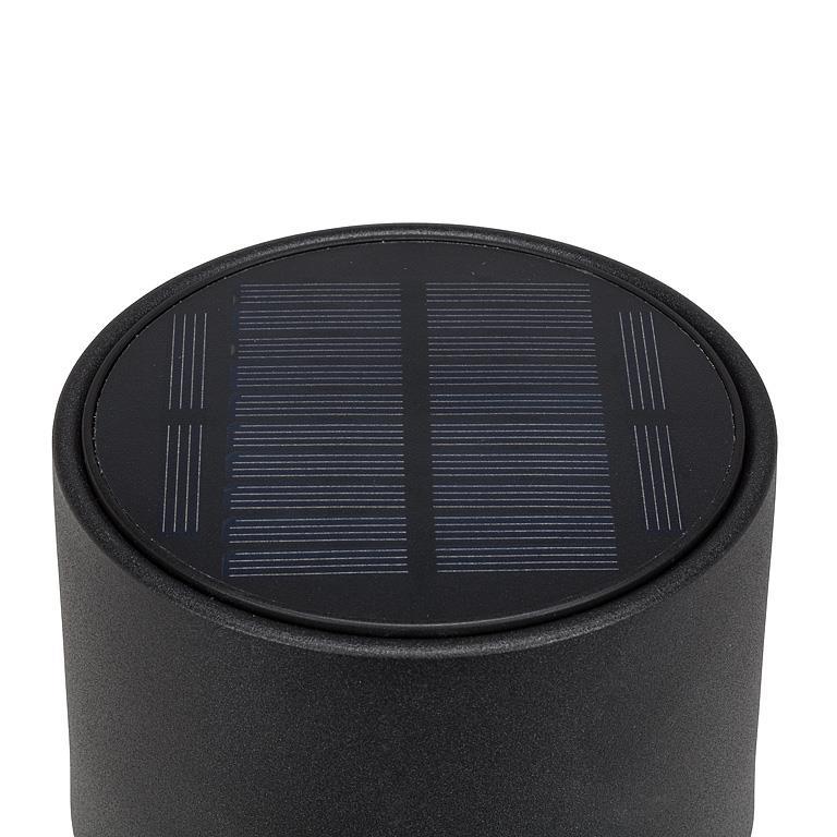 Classic Solar LED Outdoor Table Lamp - Black