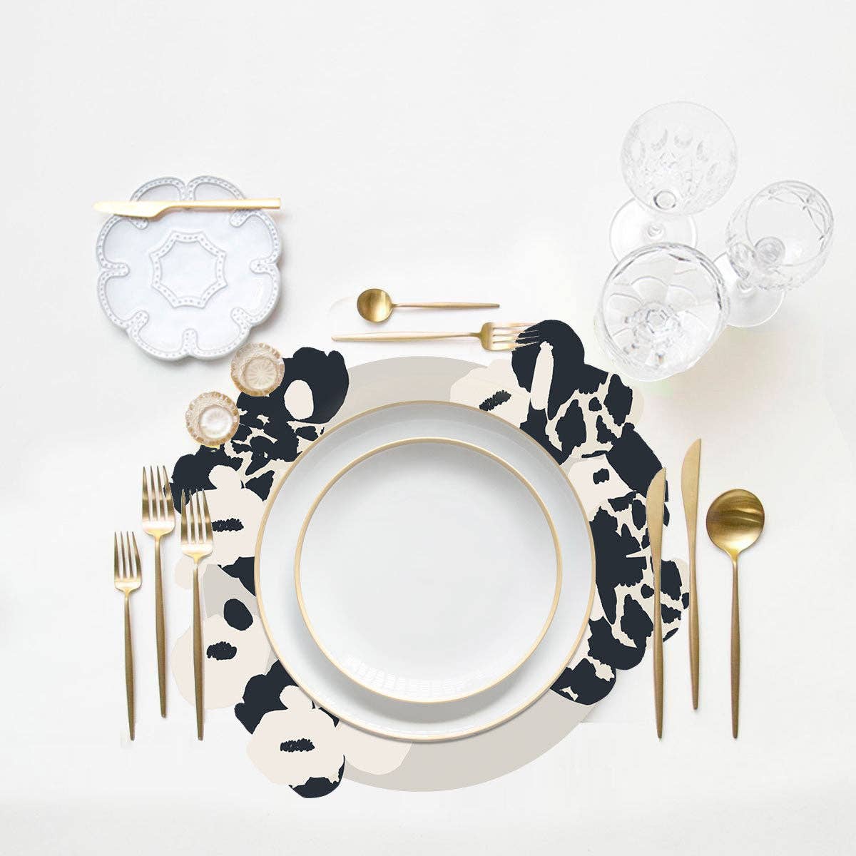 Floral  Spill-Proof Placemats (set of 6)