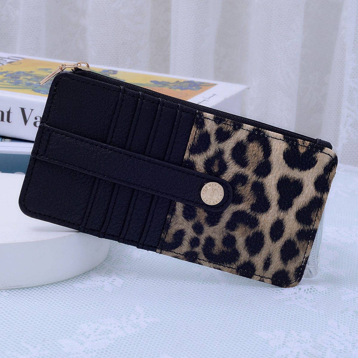 Slim Cardholder Wallet: Leopard