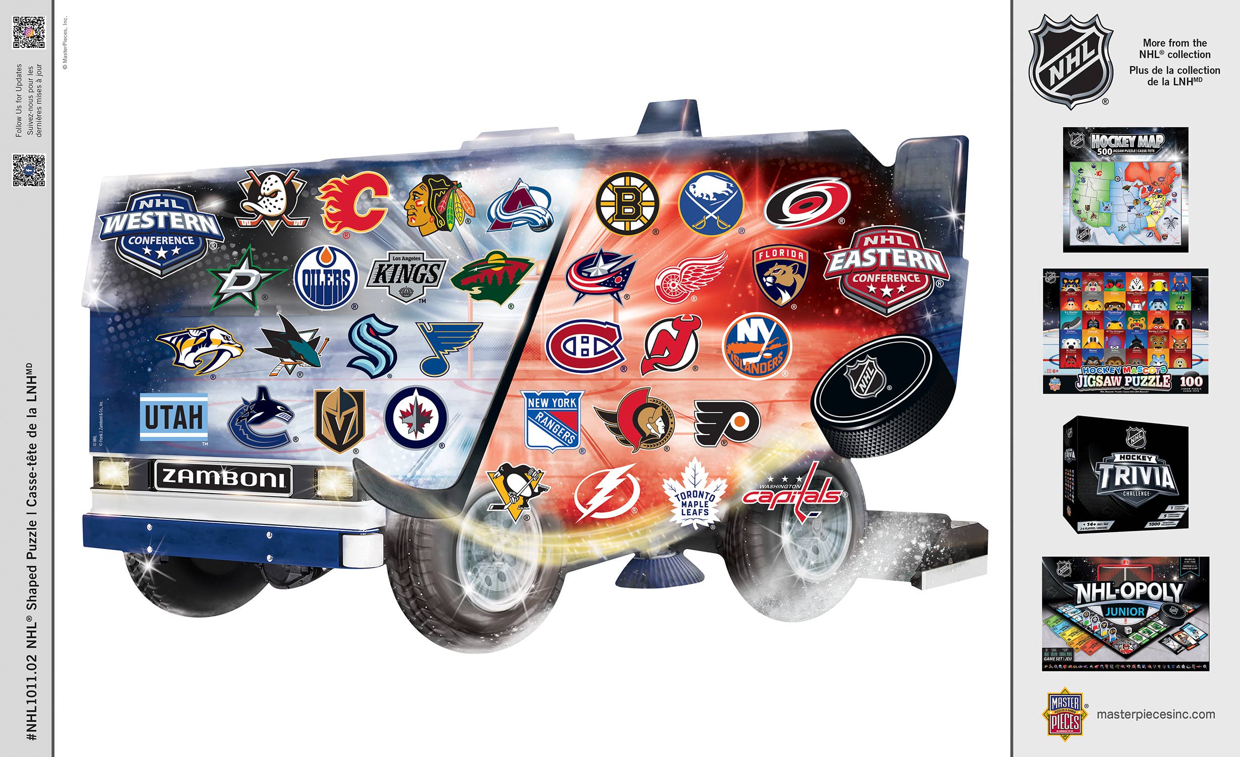 NHL - Zamboni 500 Piece Shaped Puzzle