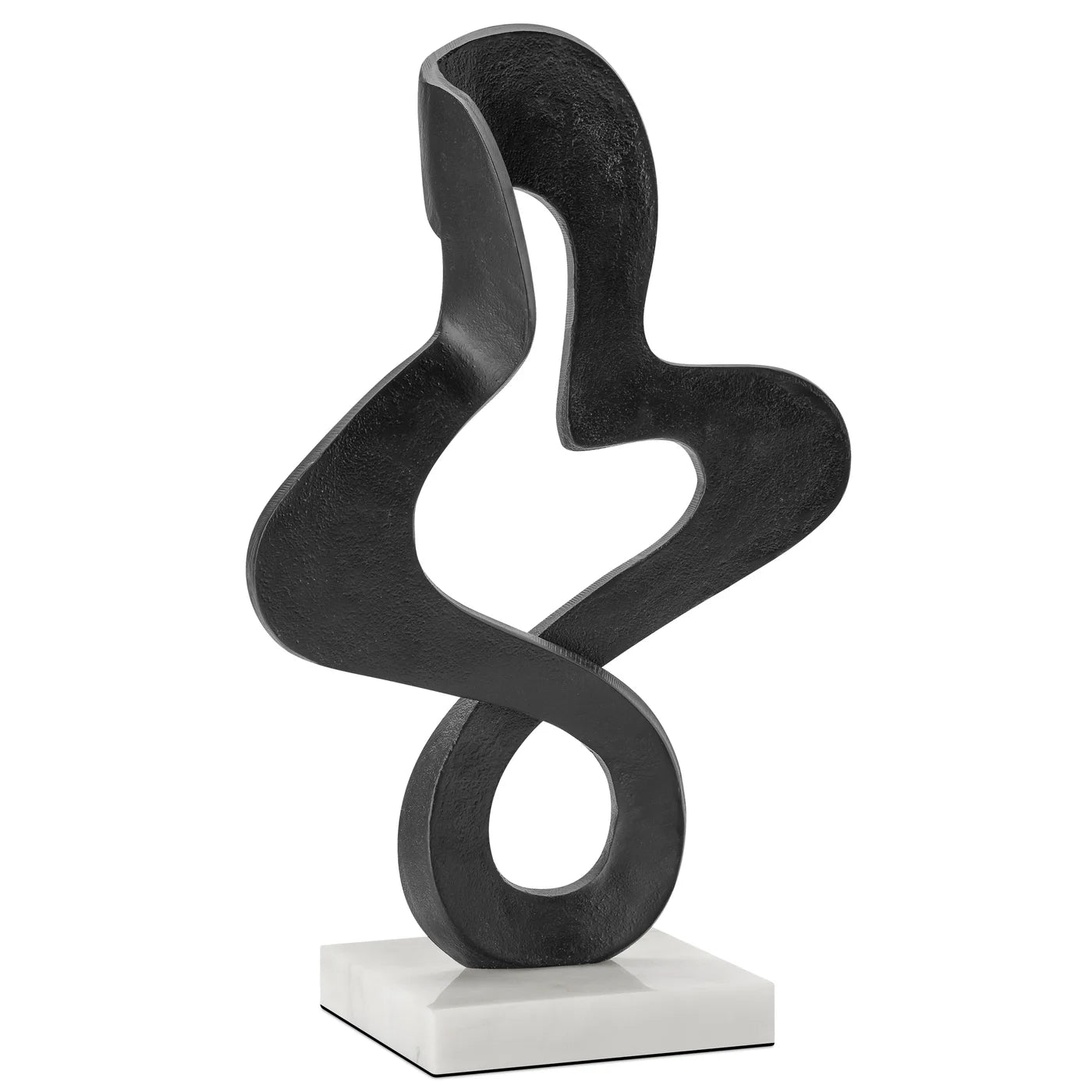 Twist Black  On  Marble Base