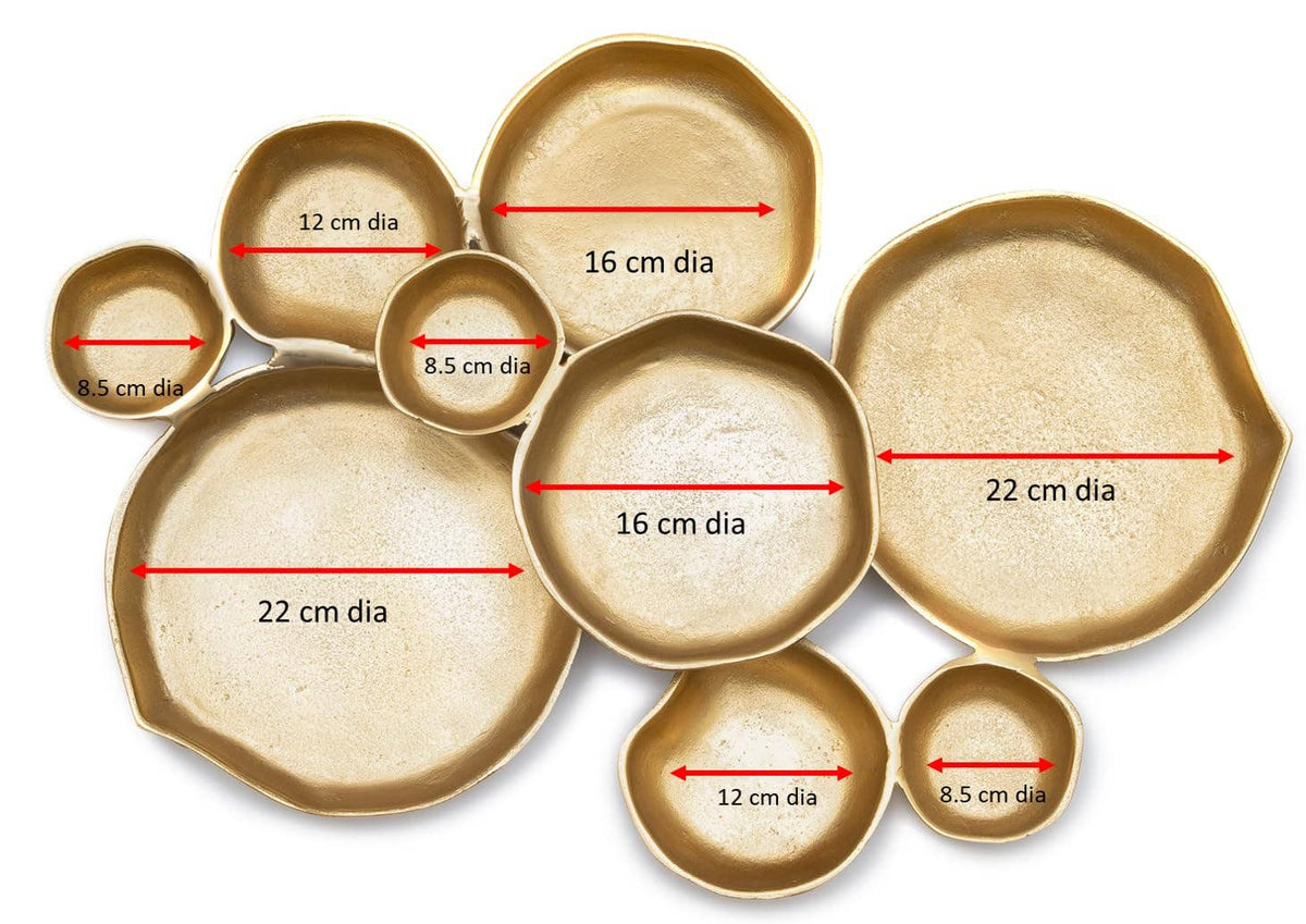 Gold Brass cluster tray – 22"