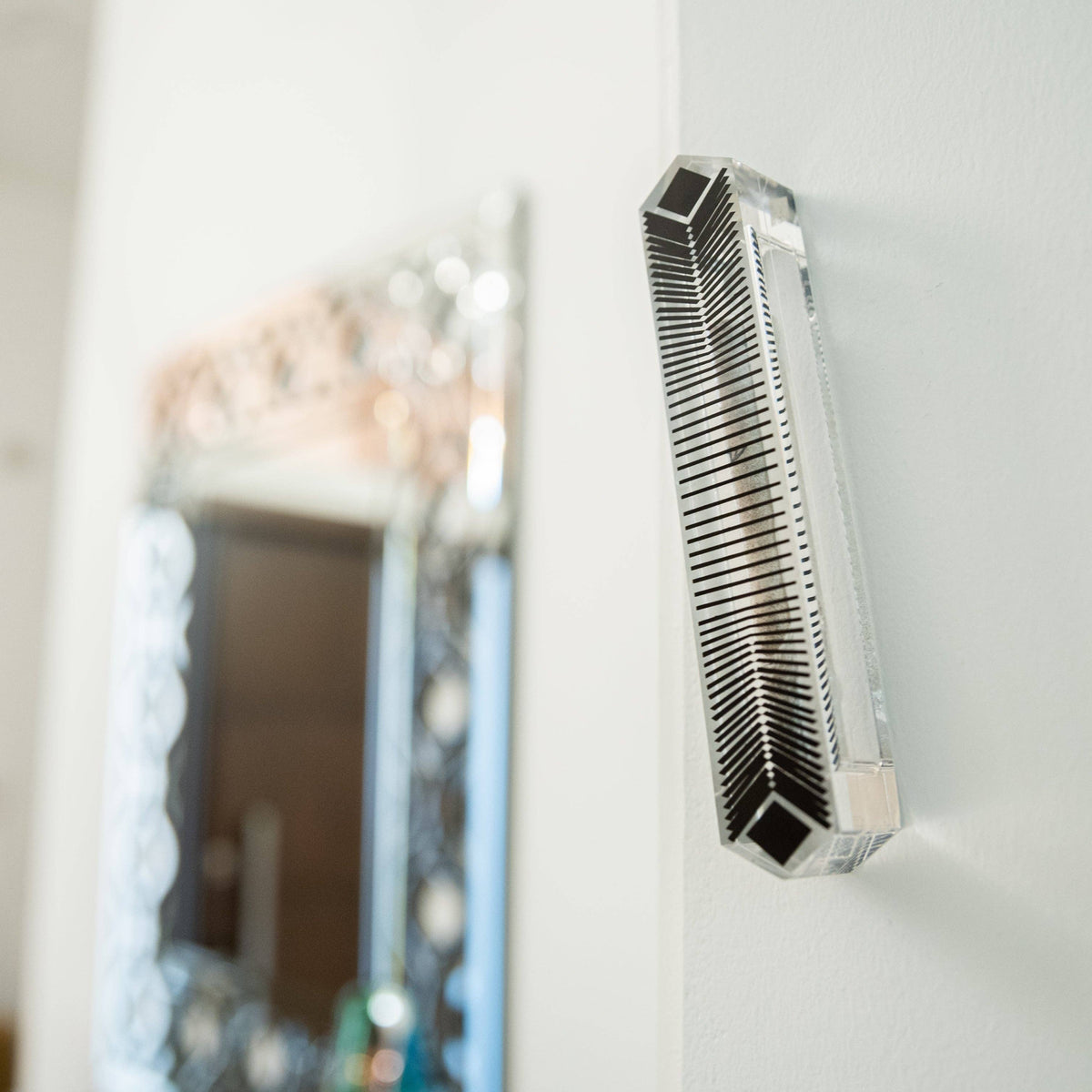 Black striped Mezuzah