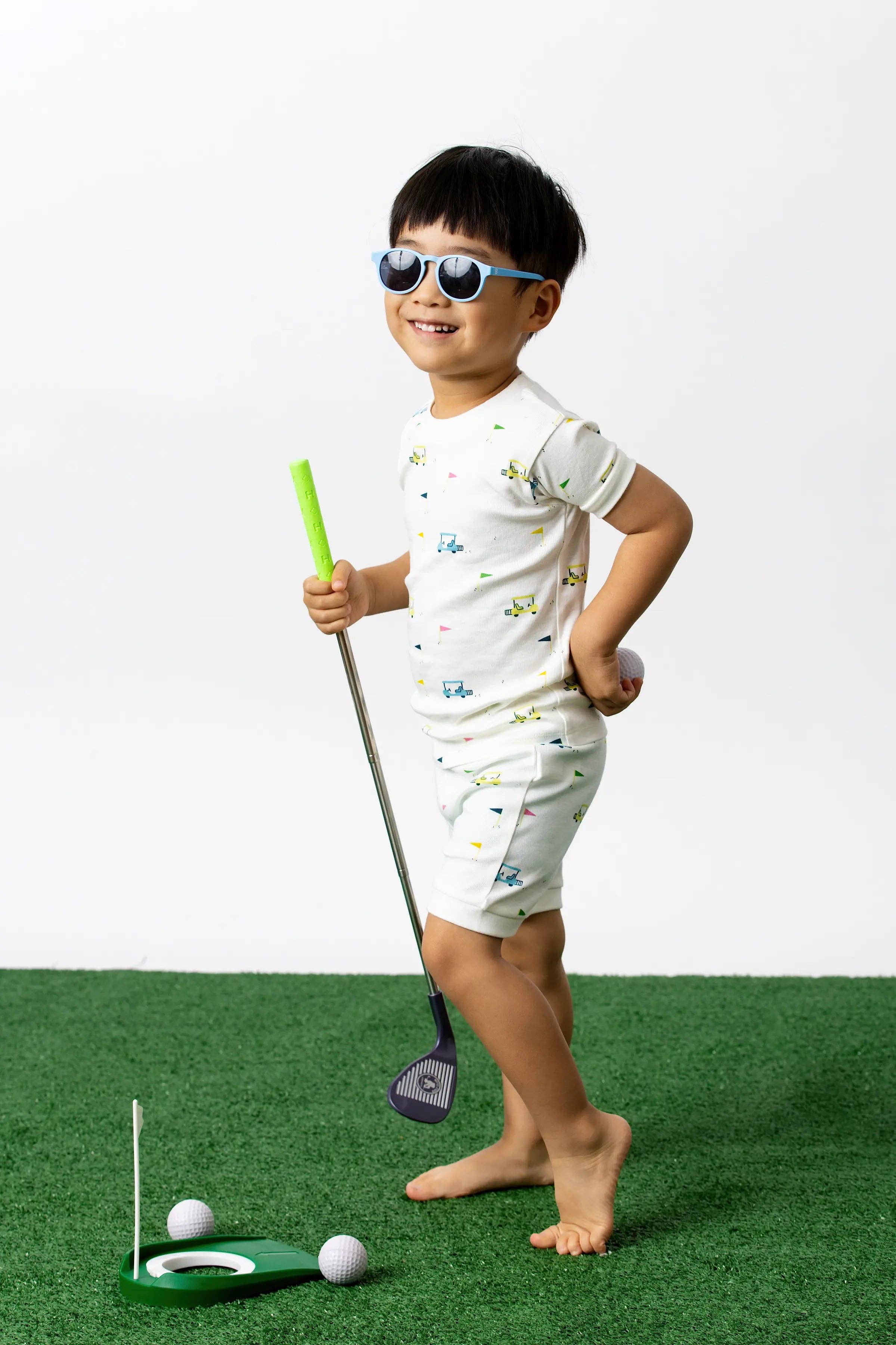 Two-Piece Shorty Pajama Set - golf caddies