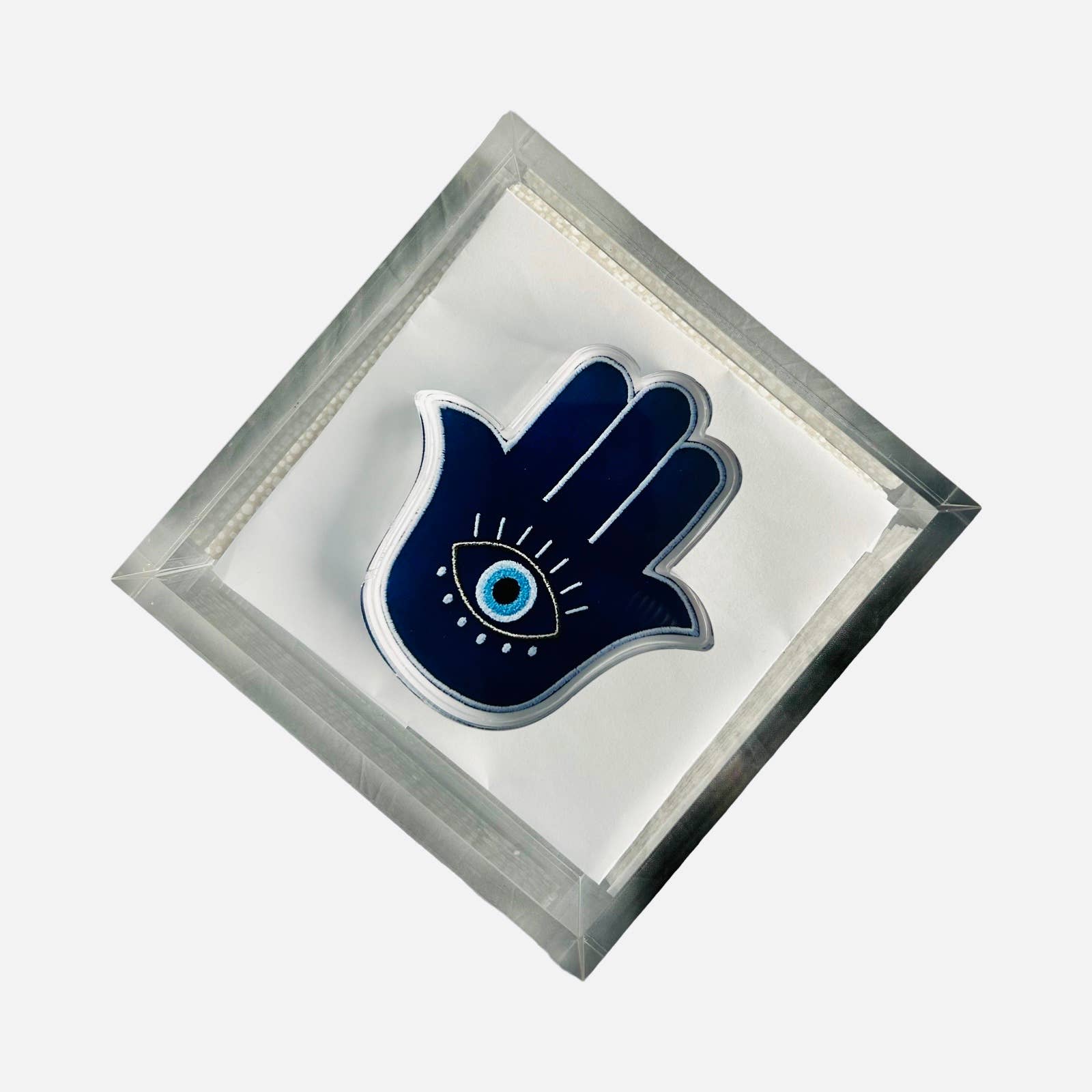 Acrylic Decor, blue Hamsa