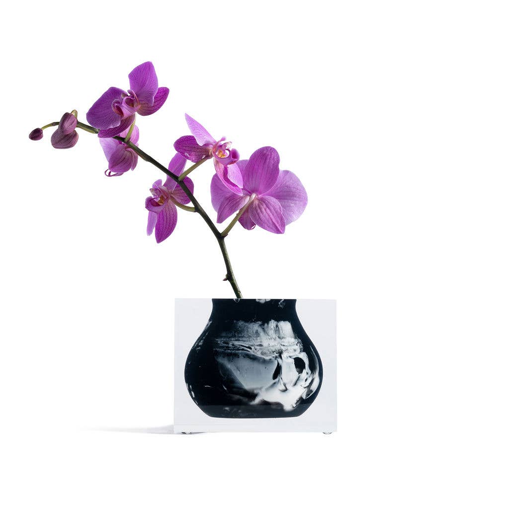 Mosco Bud Vase | Black Marble