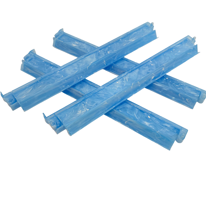 Blue Lace Mahjong Racks & Pushers – Set of 4