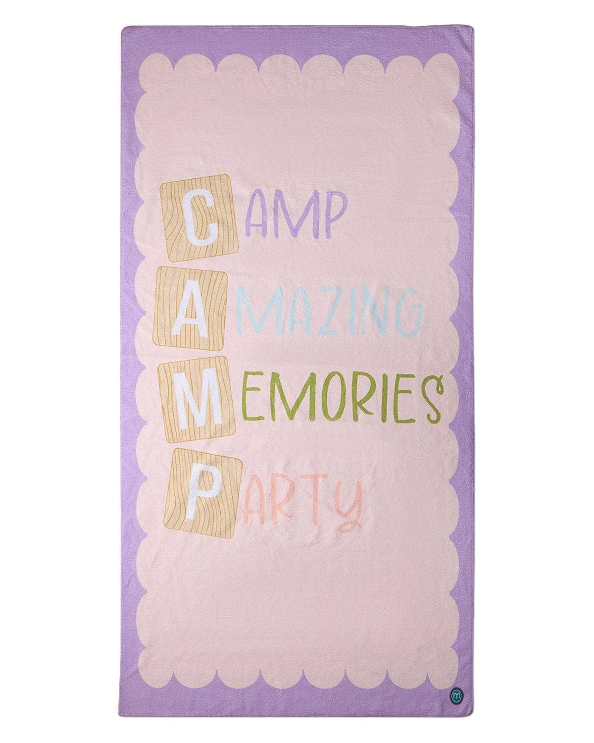 Camp Party Beach Towel