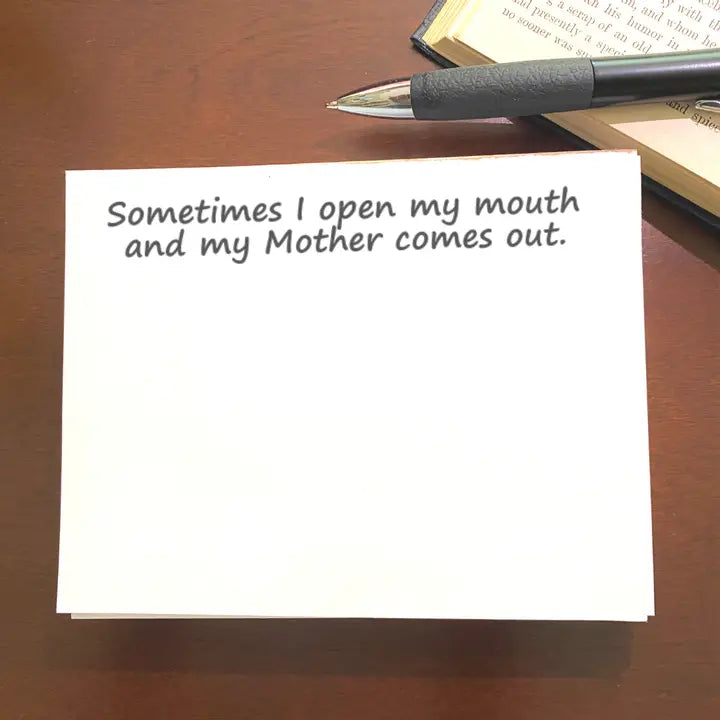 Open Mouth Mother Note Pad