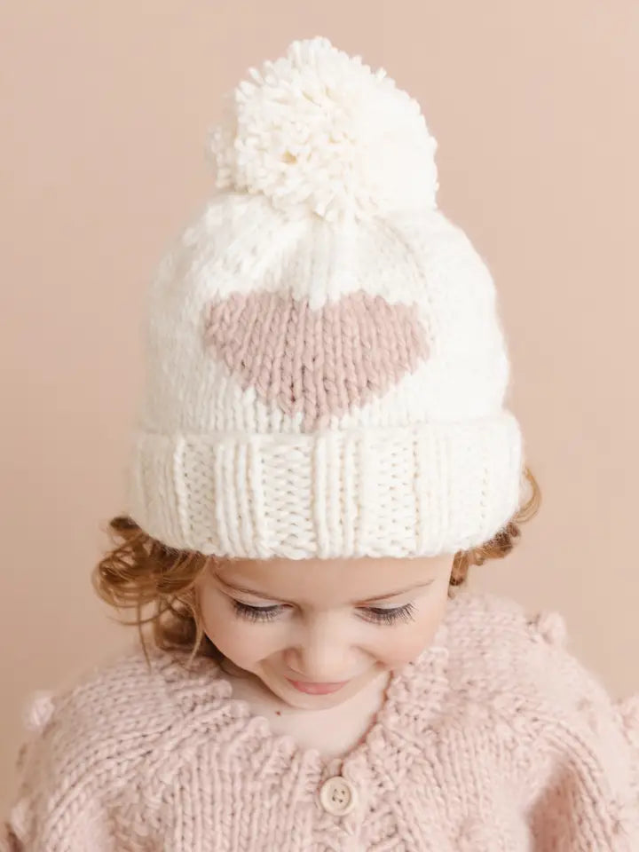 Blush Baby Heart Beanie