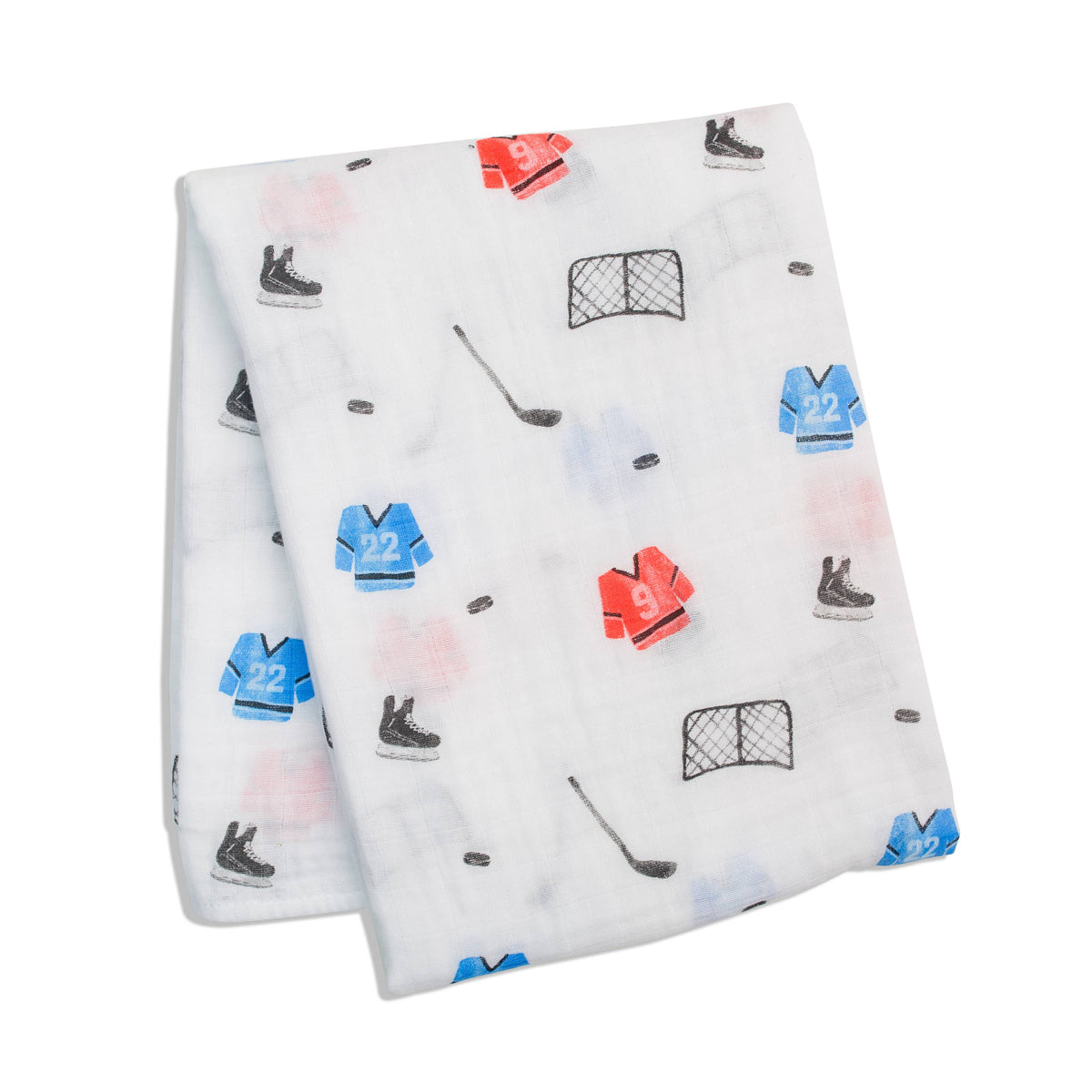 Muslin Swaddle Blanket – Hockey