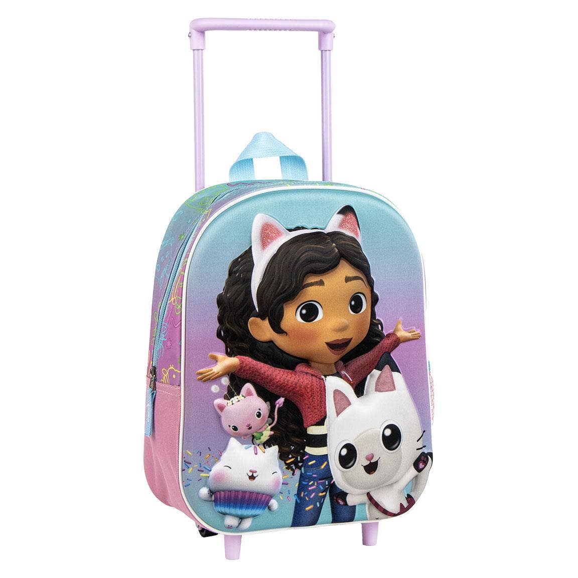 GABBY'S DOLLHOUSE 3D KIDS TROLLEY BACKPACK