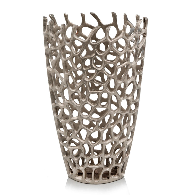 Large Silver Twig Table Vase