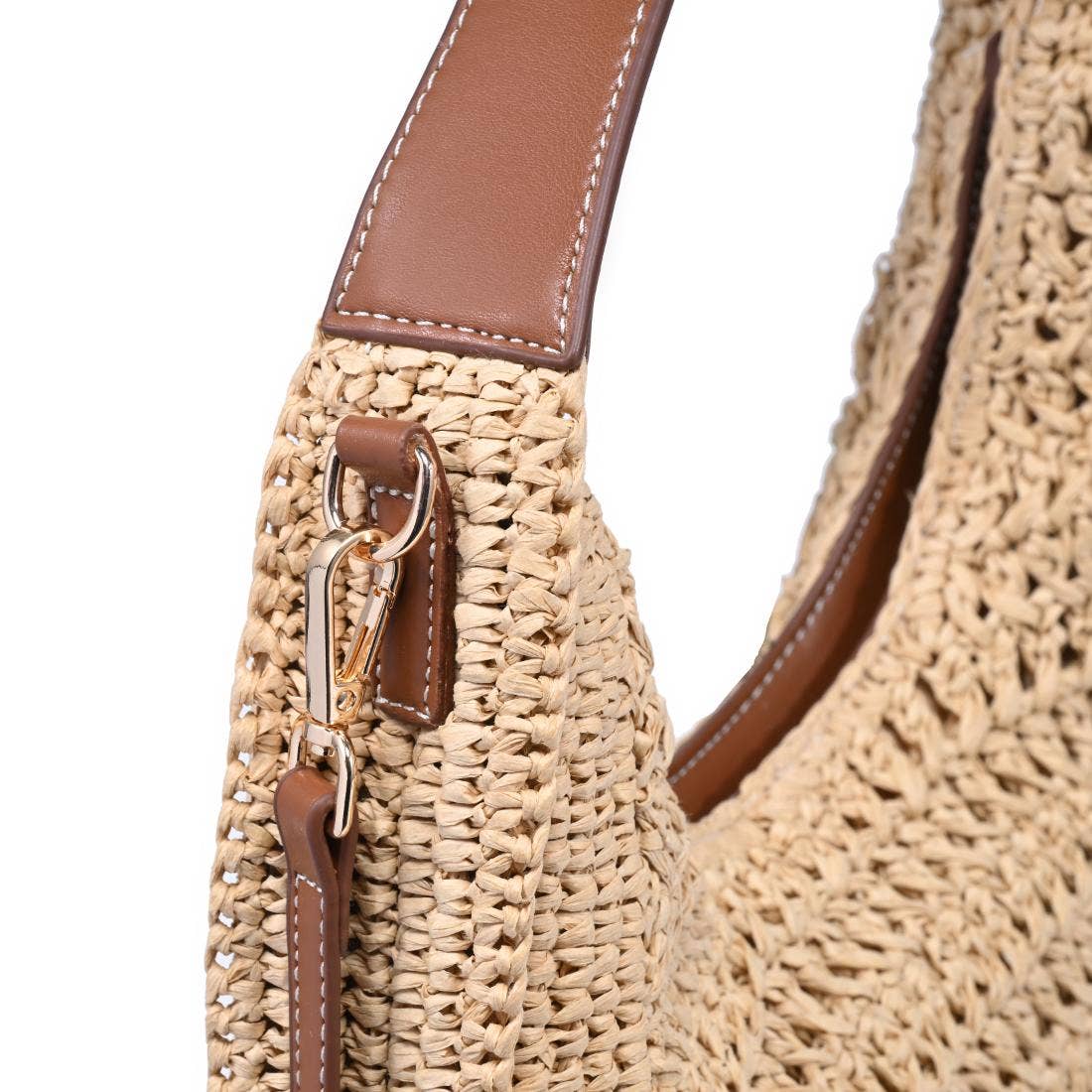 Woven hobo curved Crossbody
