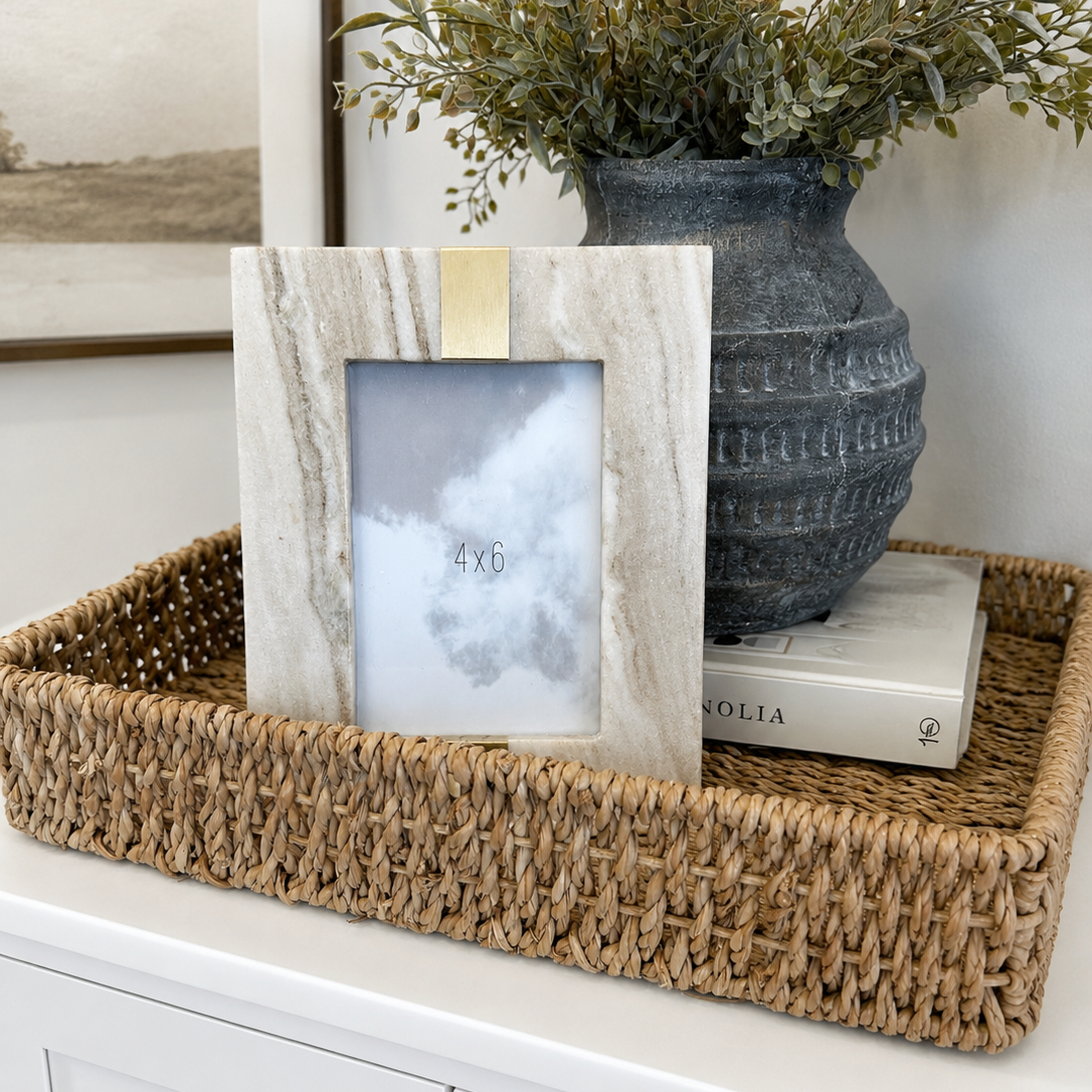 4x6 Beige Marble Picture Frame