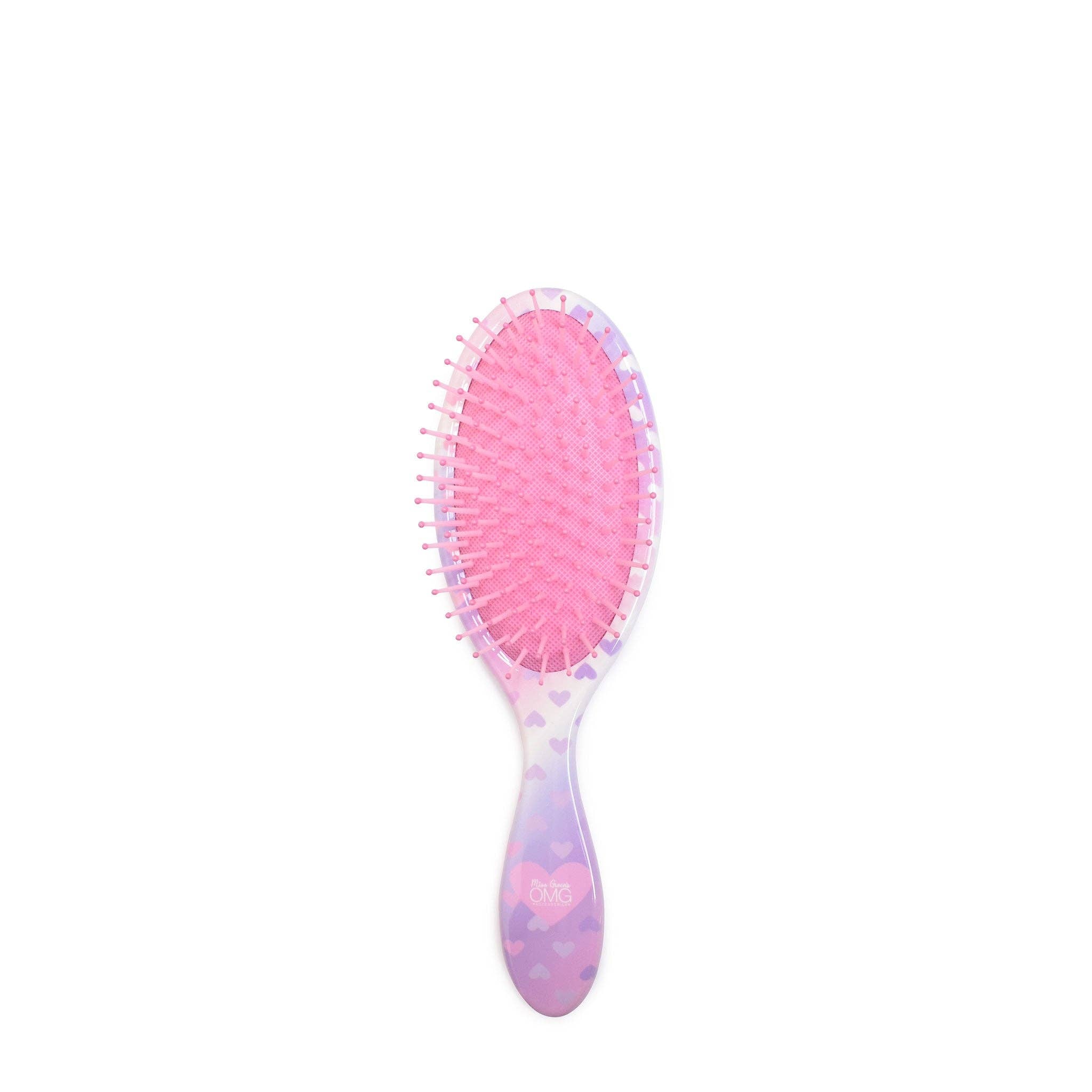 'Love' Heart-Printed Hairbrush